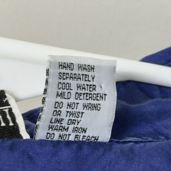 Erika 100% Sillk Short Sleeve Shirt Button Front Lightweight Blue Women 2x EUC - Picture 6 of 10